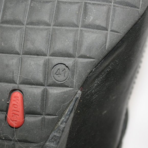 Wolky Black Mary Janes Heels Sz 41 - Picture 8 of 10